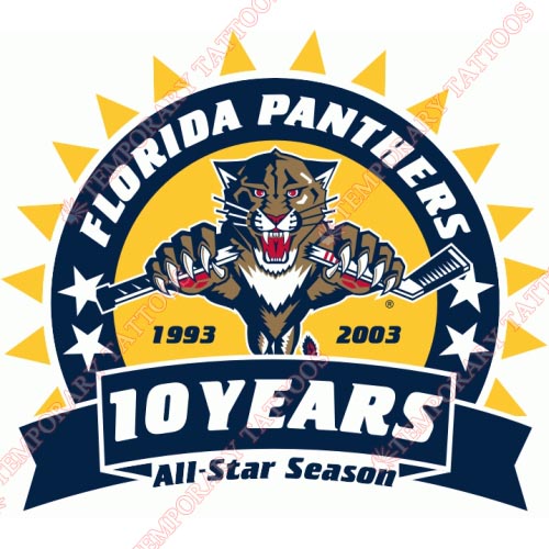 Florida Panthers Customize Temporary Tattoos Stickers NO.165